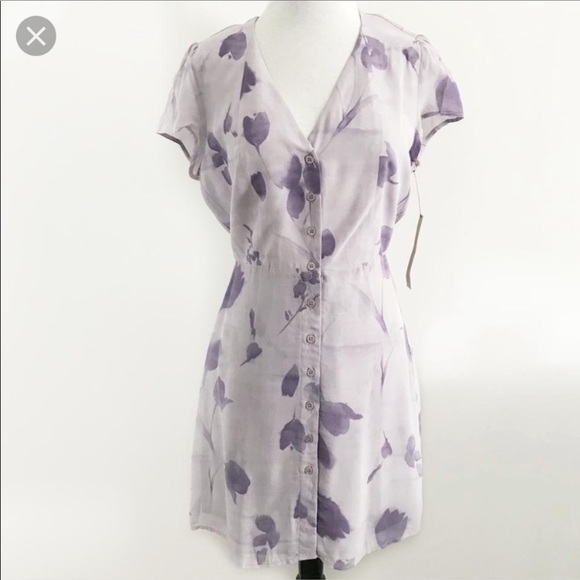 Reformation Purple Keene Monroe button front dress - Picture 1 of 8